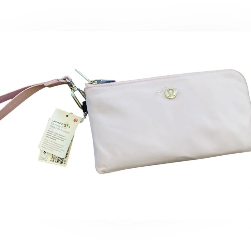 NWT Lululemon curved wristlet MEADOWSWEET PINK - Picture 3 of 5